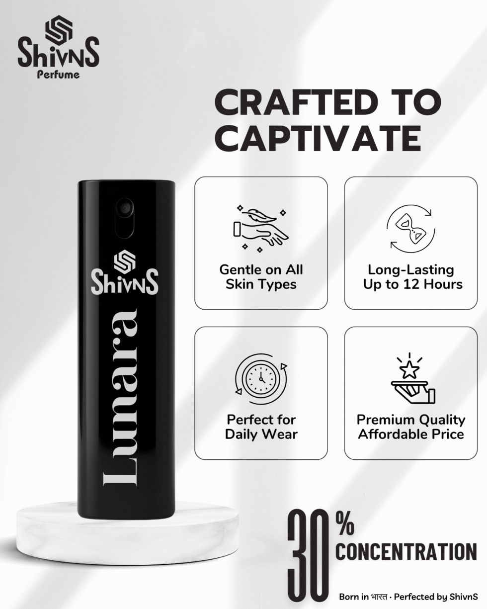 Lunara Perfume by Shivns fresh sporty luxury fragrance
