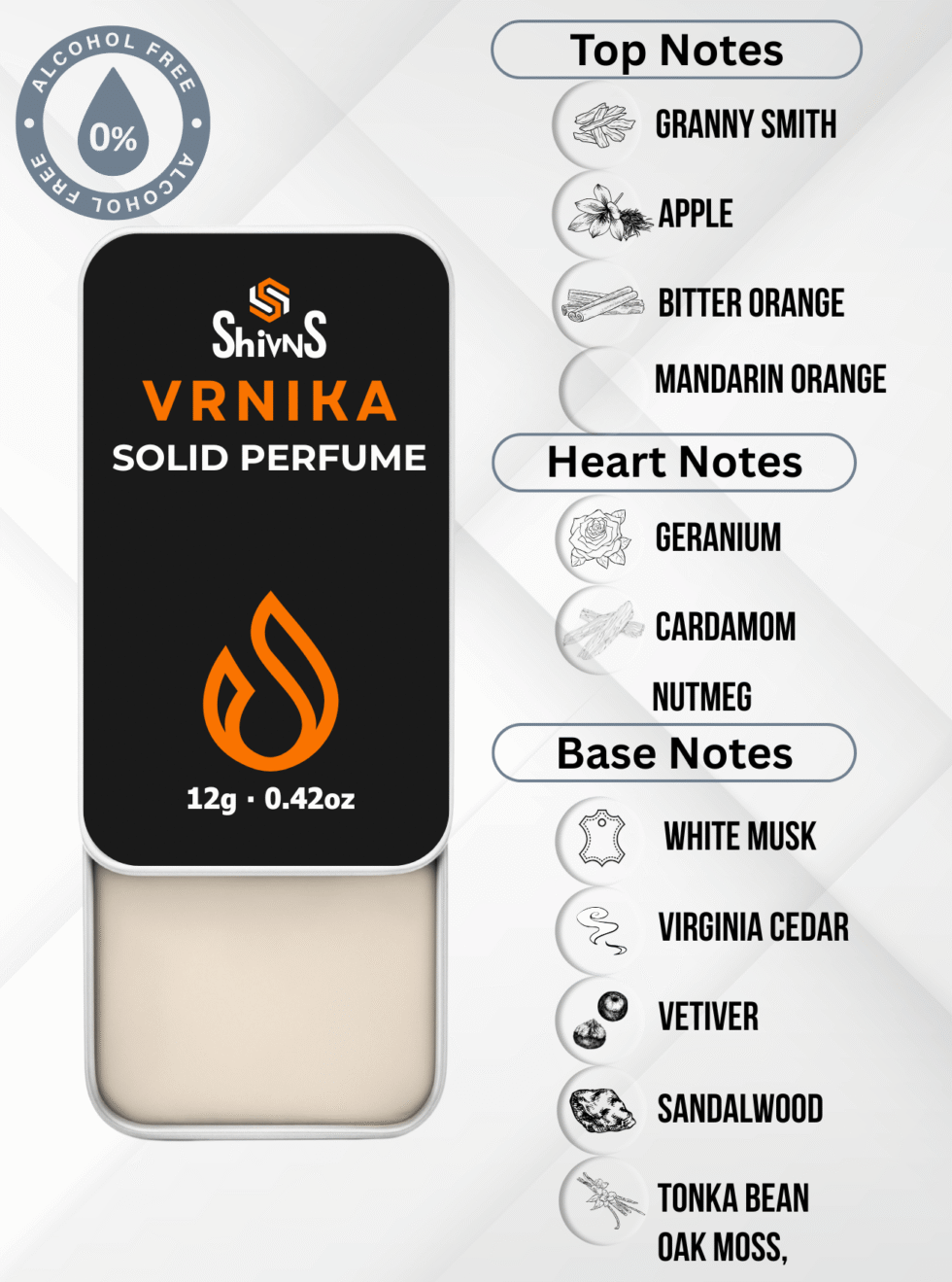 Vrnika Solid Perfume by Shivns